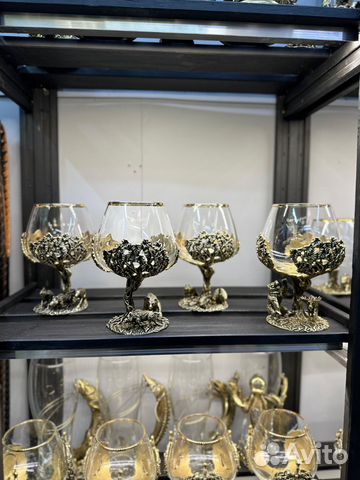 Бокал для коньяка «Охота медведь на лося» купить с доставкой Бокал для коньяка «Охота медведь на лося»