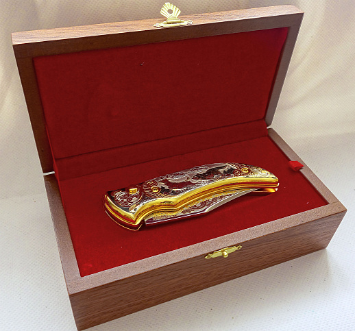 Нож складной "Охота на оленя" купить с доставкой Нож складной "Охота на оленя"