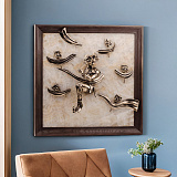 Бронзовая картина "Маска"